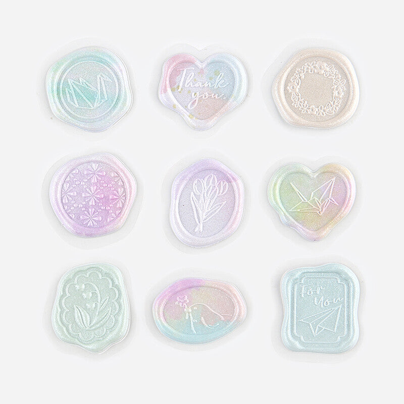 BGM Seal Stickers - Pastel Rainbow