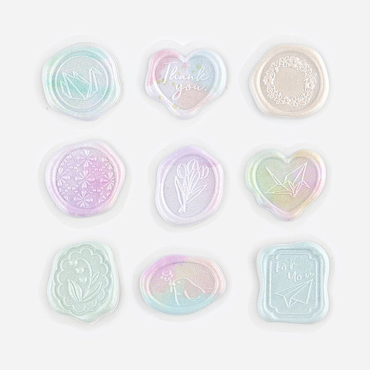 BGM Seal Stickers - Pastel Rainbow