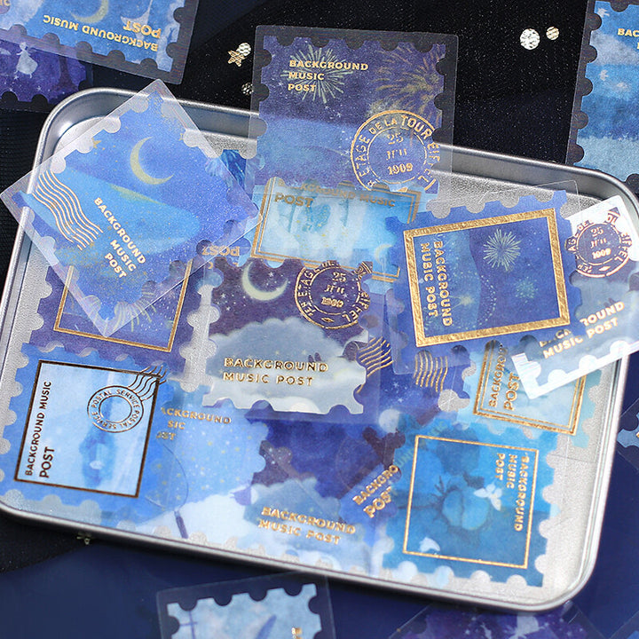 BGM Flake Sticker Stamps - Galaxy