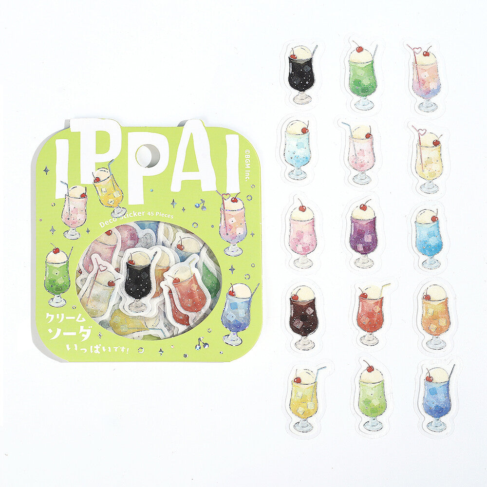BGM Flake Stickers - Ippai Series - Cream Soda