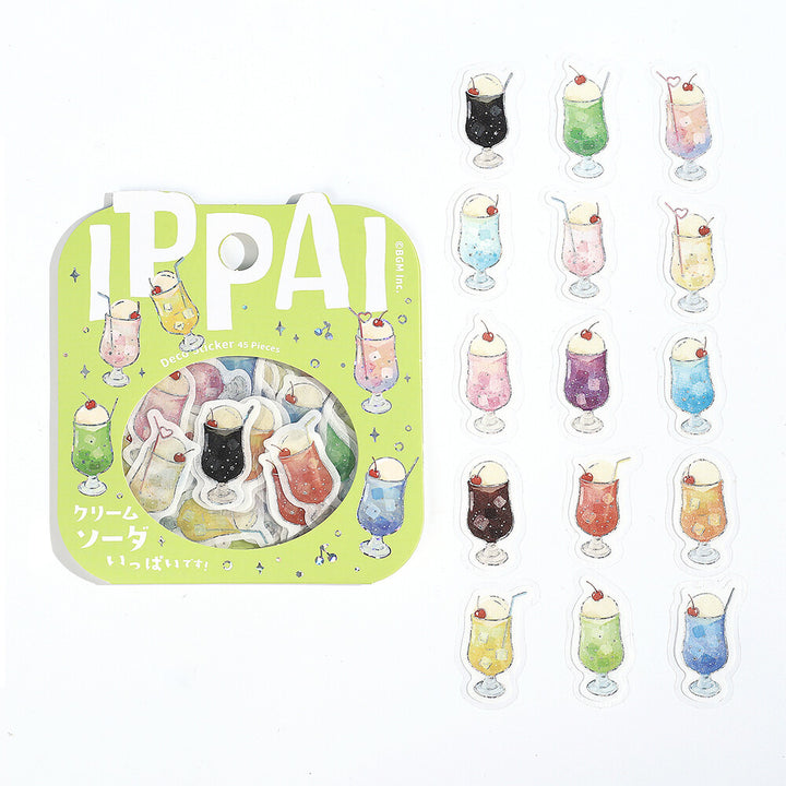 BGM Flake Stickers - Ippai Series - Cream Soda