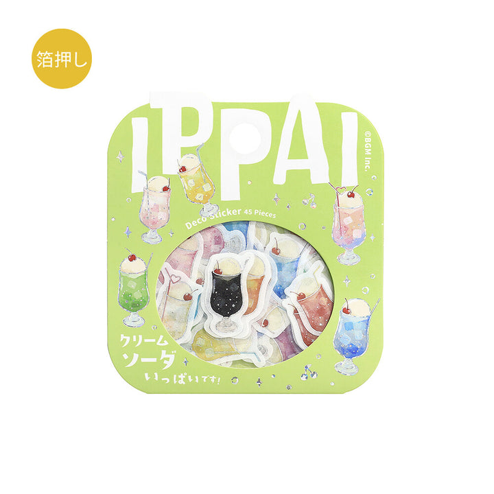 BGM Flake Stickers - Ippai Series - Cream Soda