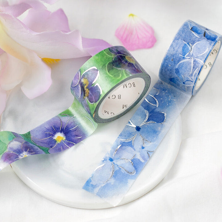 BGM Washi Tape - Blue Hydrangea