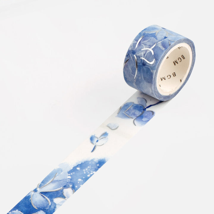 BGM Washi Tape - Blue Hydrangea