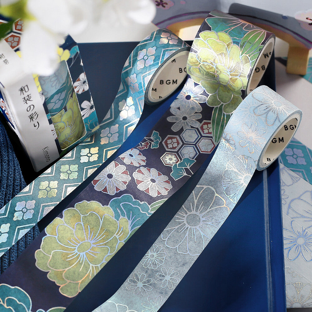 BGM Kimono Series Washi Tape Sets - Choose from 4 Designs