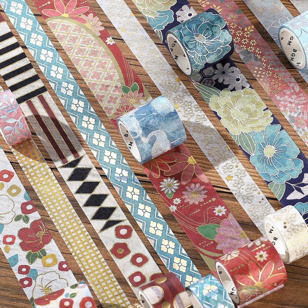 BGM Kimono Series Washi Tape Sets - Choose from 4 Designs