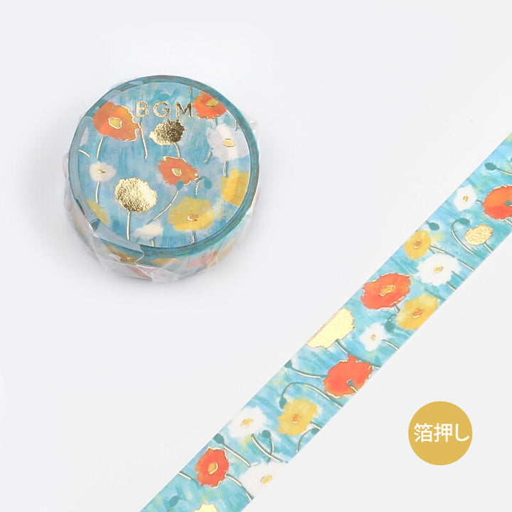 BGM Washi Tape - Poppies