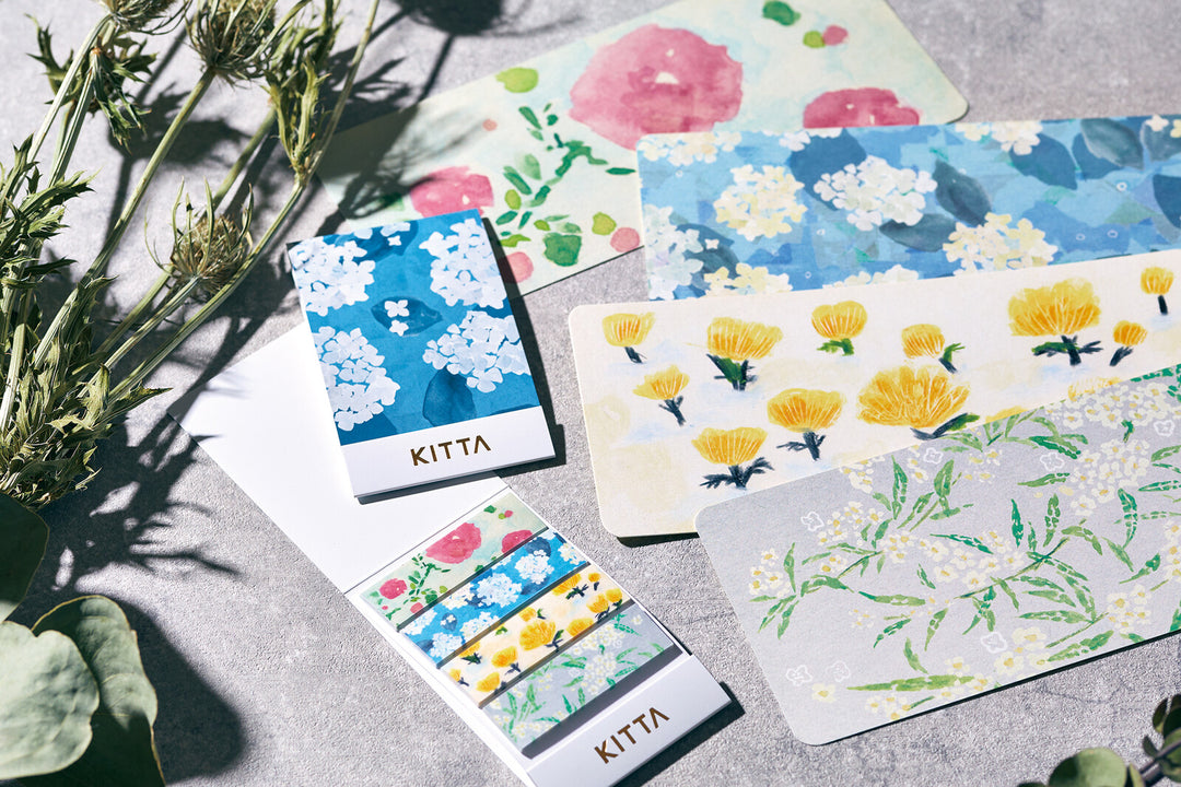 KITTA Basic Series Washi Tape Pack - Flowers #7