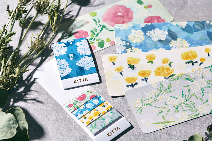 KITTA Basic Series Washi Tape Pack - Flowers #7