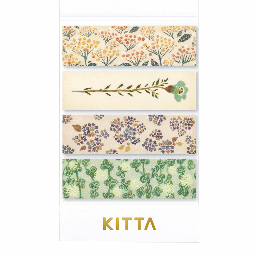 KITTA Basic Series Washi Tape Pack - Flowers #4