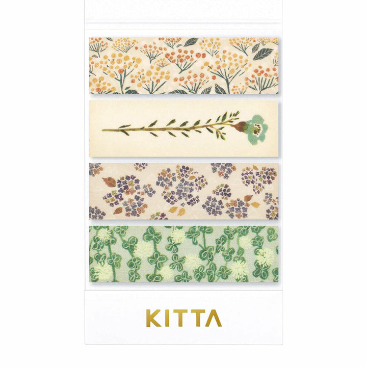 KITTA Basic Series Washi Tape Pack - Flowers #4
