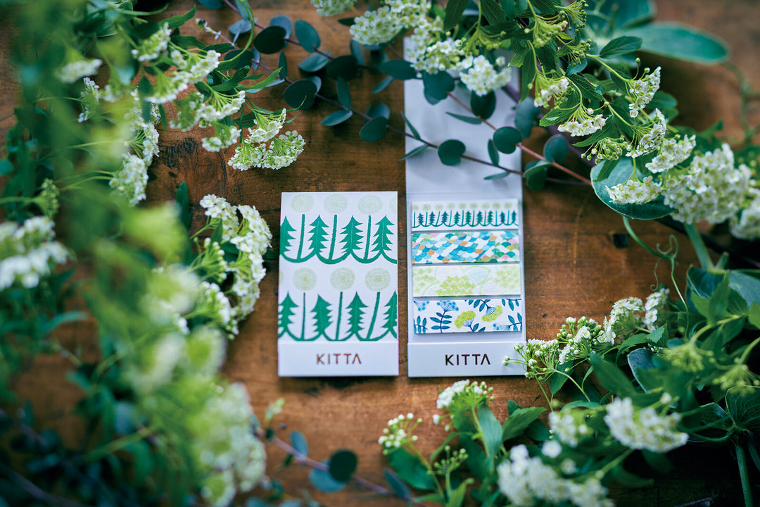 KITTA Basic Series Washi Tape Pack - Flowers #8