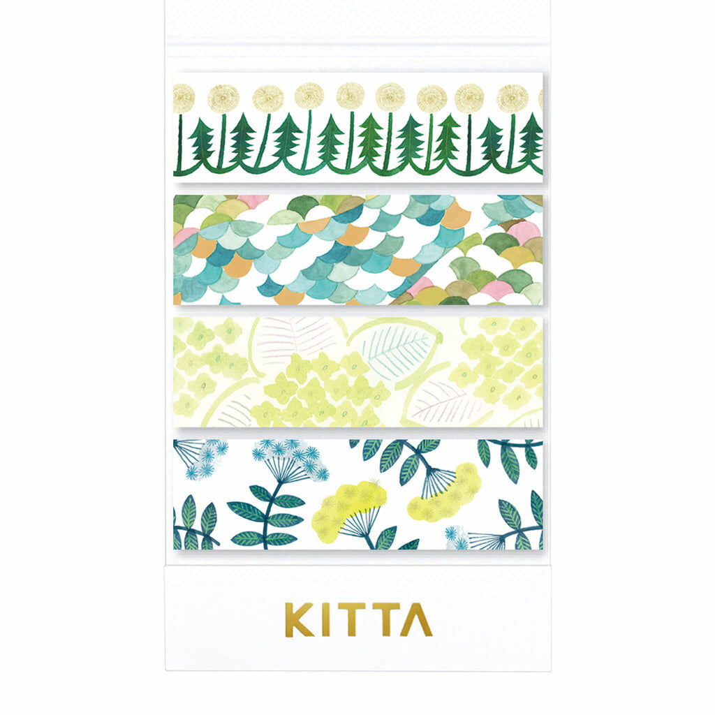 KITTA Basic Series Washi Tape Pack - Flowers #8