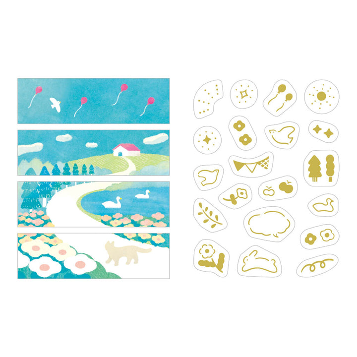 KITTA Basic Series Washi Tape Pack - Hill