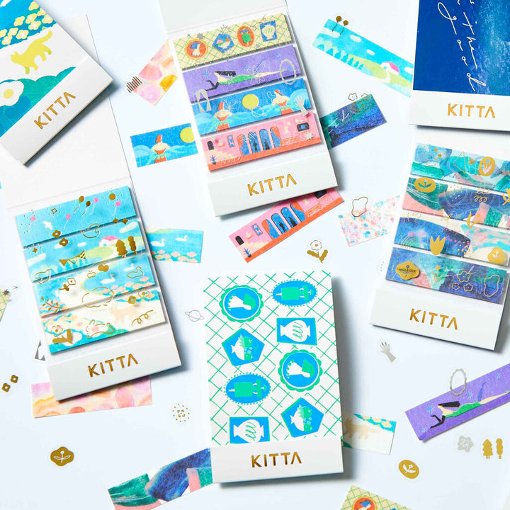 KITTA Basic Series Washi Tape Pack - Hill