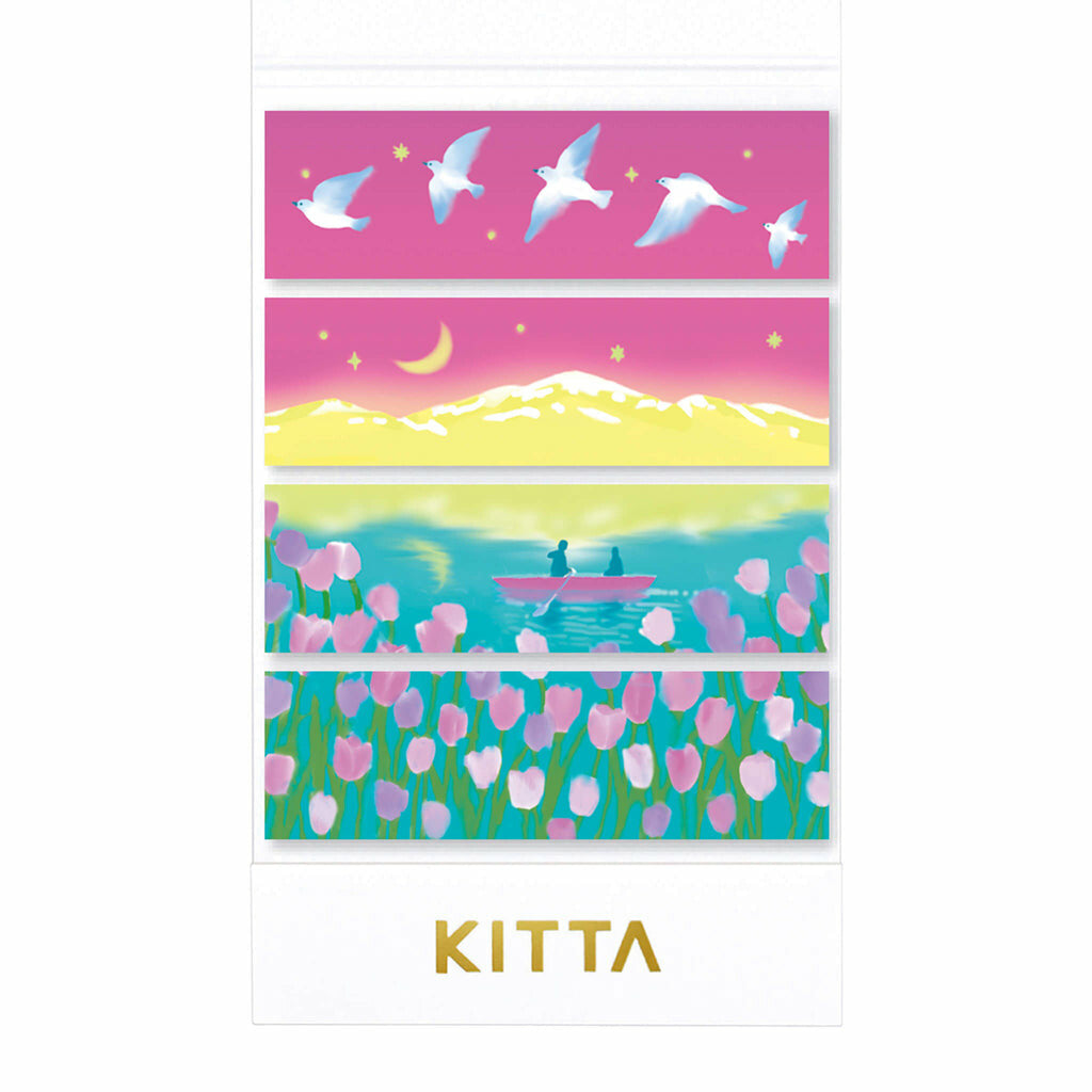 KITTA Basic Series Washi Tape Pack - Lake