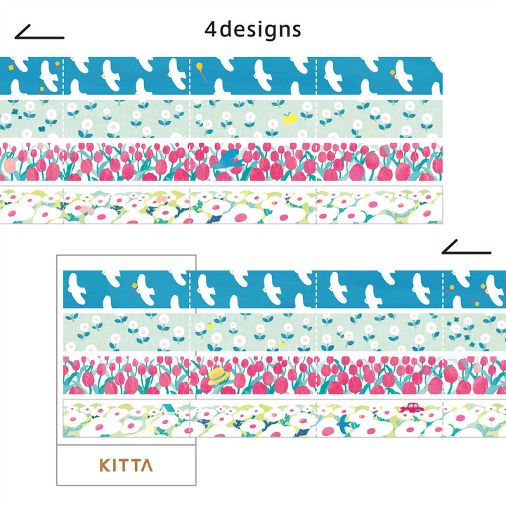 KITTA Jabara Series Washi Tape Pack - Scenery