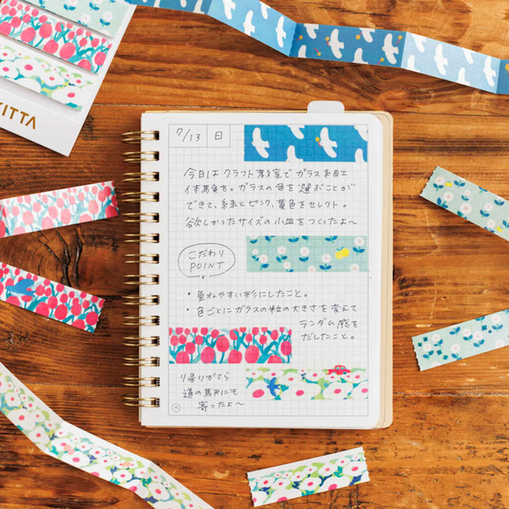 KITTA Jabara Series Washi Tape Pack - Scenery