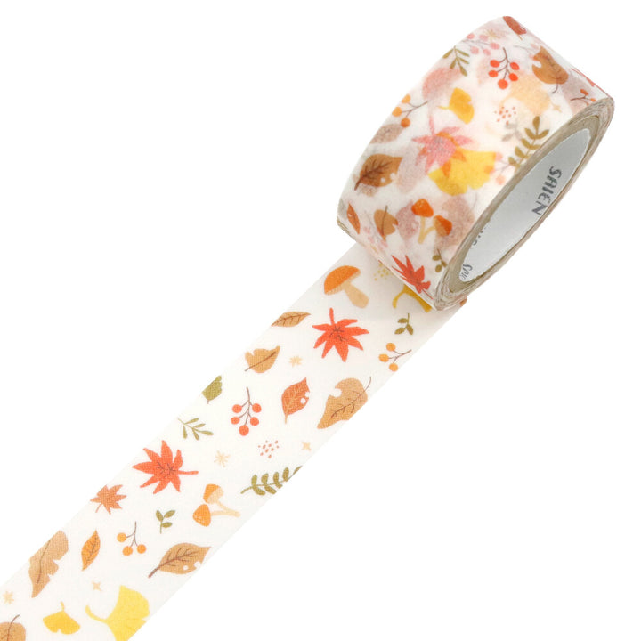 Kamiiso SAIEN Washi Tape - Autumn Leaves