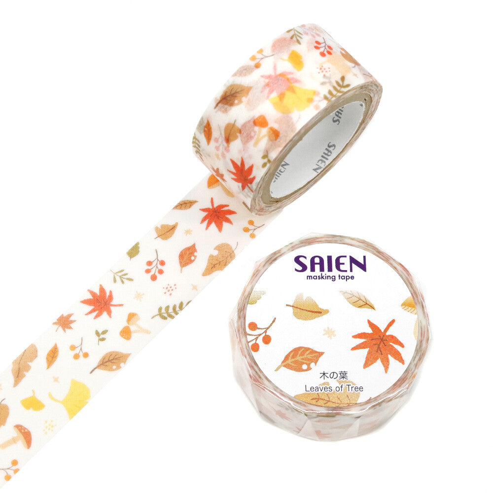 Kamiiso SAIEN Washi Tape - Autumn Leaves