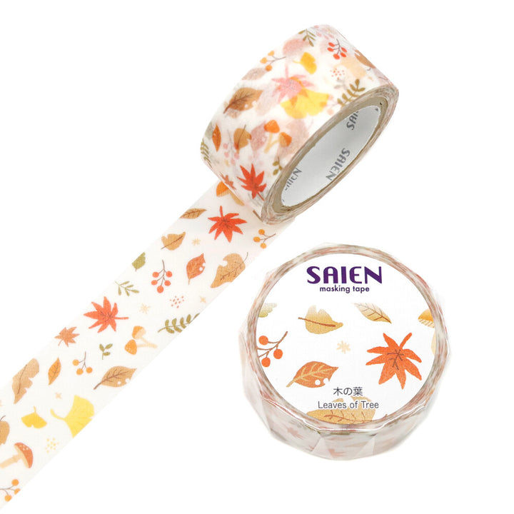 Kamiiso SAIEN Washi Tape - Autumn Leaves