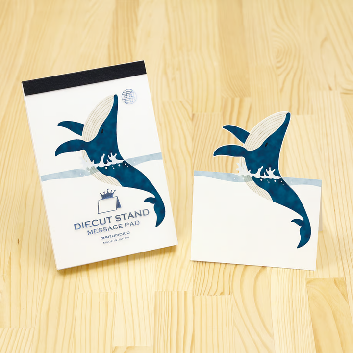 Marumo Die-Cut Memo Pad - Whale