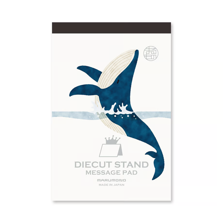 Marumo Die-Cut Memo Pad - Whale