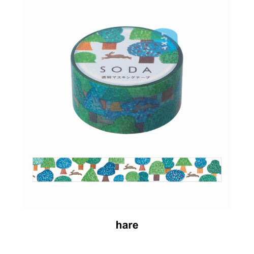 SODA Clear Masking Tape - Hare