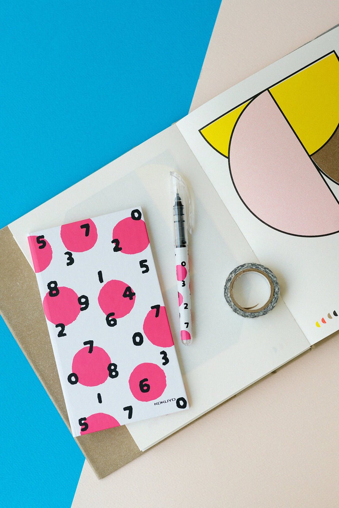 SOU.SOU x Kokuyo Notebook - Polka Dots & Numbers "SO-SU-U"