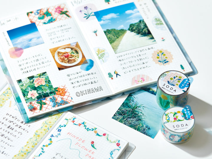 SODA Clear Masking Tape - Swimming Animals