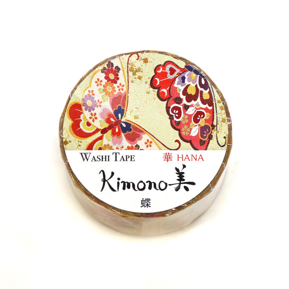 Kamiiso Yuzen Washi Tape - Kimono "Hana" Series - Butterfly