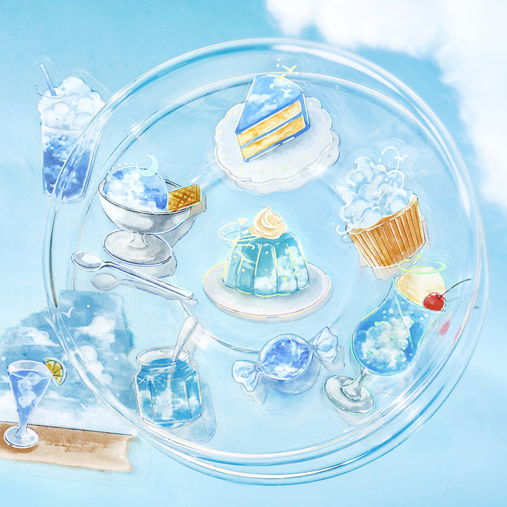 BGM Flake Stickers - Cafe a la Mode Series - Blue Sky