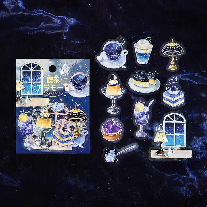 BGM Flake Stickers - Cafe a la Mode Series - Night Sky