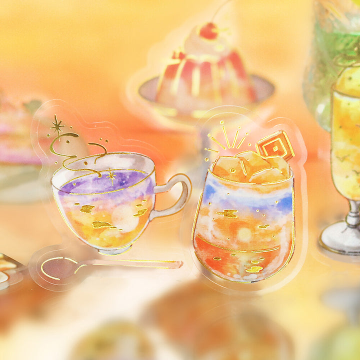BGM Flake Stickers - Cafe a la Mode Series - Sunset