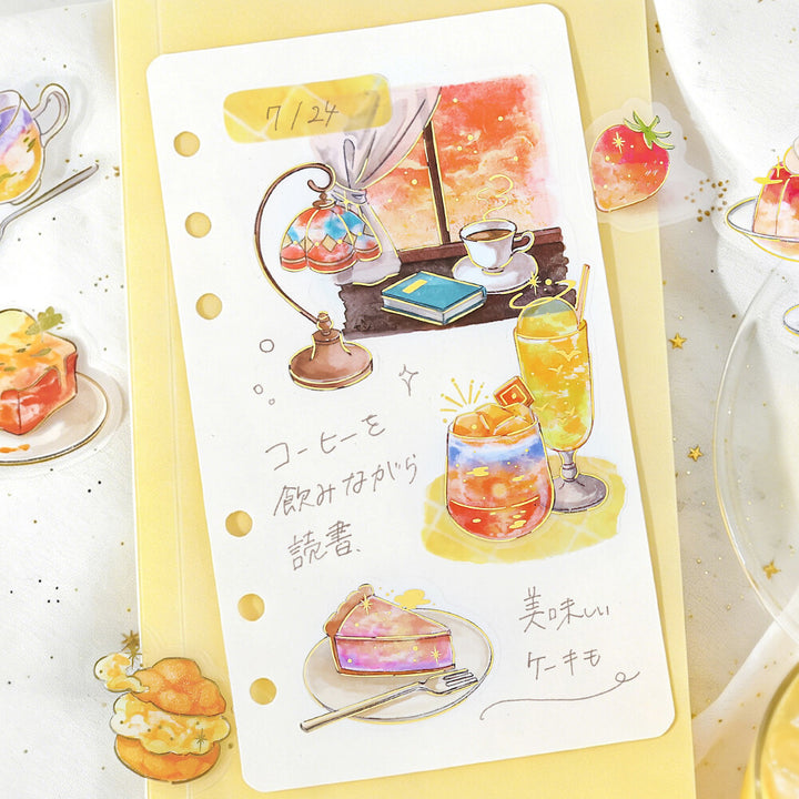 BGM Flake Stickers - Cafe a la Mode Series - Sunset