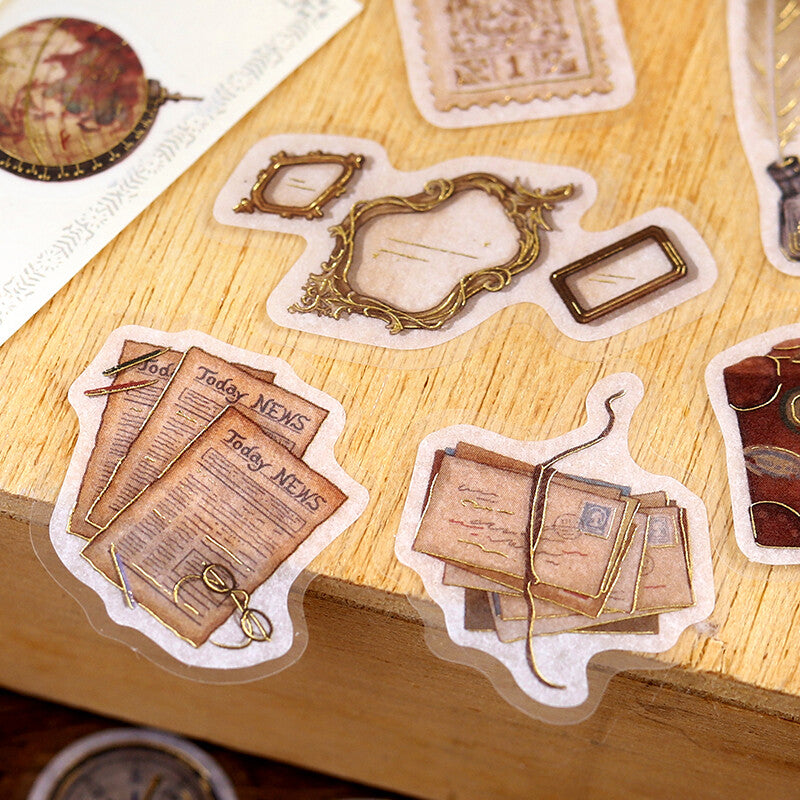 BGM Flake Stickers - Aozora Nominoichi Series - Antique Tools
