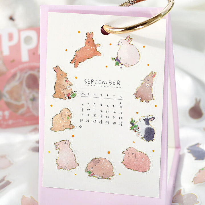 BGM Flake Stickers - Ippai Series - Rabbits
