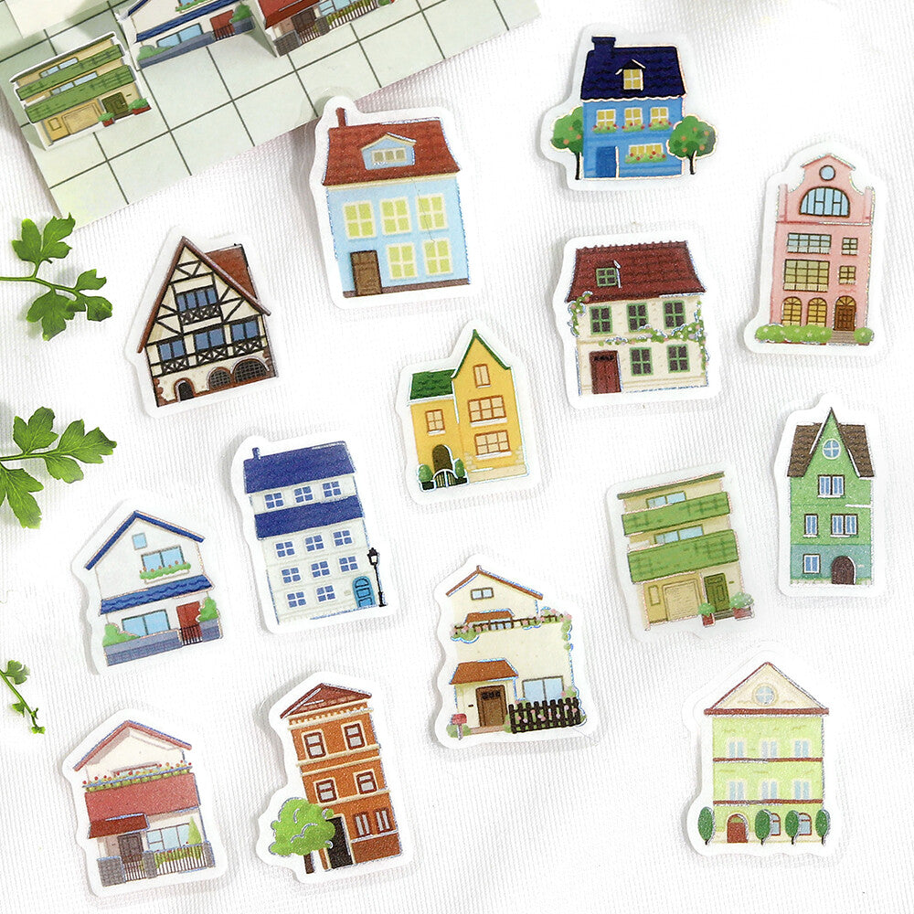 BGM Flake Stickers - Ippai Series - Houses