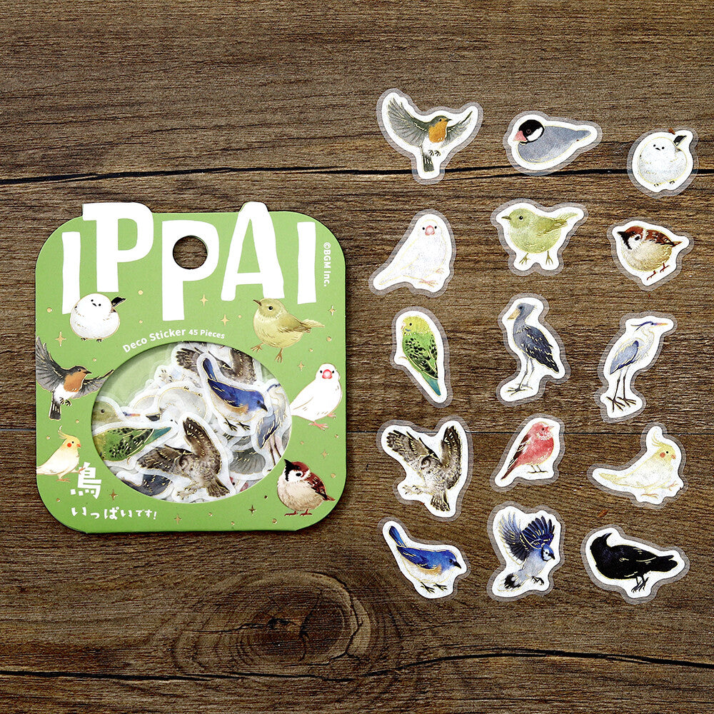 BGM Flake Stickers - Ippai Series - Birds
