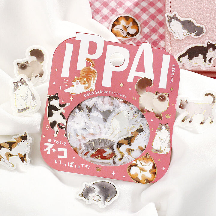 BGM Flake Stickers - Ippai Series Vol 5 - Cats