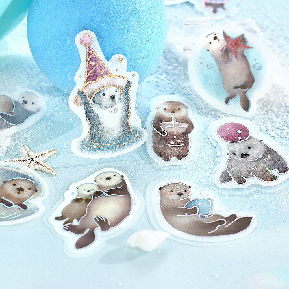 BGM Flake Stickers - Ippai Series Vol 5 - Sea Otters