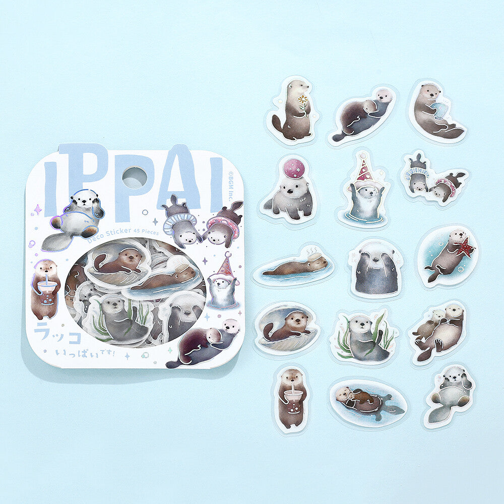 BGM Flake Stickers - Ippai Series Vol 5 - Sea Otters