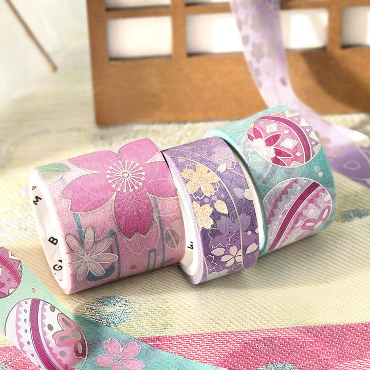 BGM Kimono Series Washi Tape Sets Vol. 2 - Choose from 4 Designs