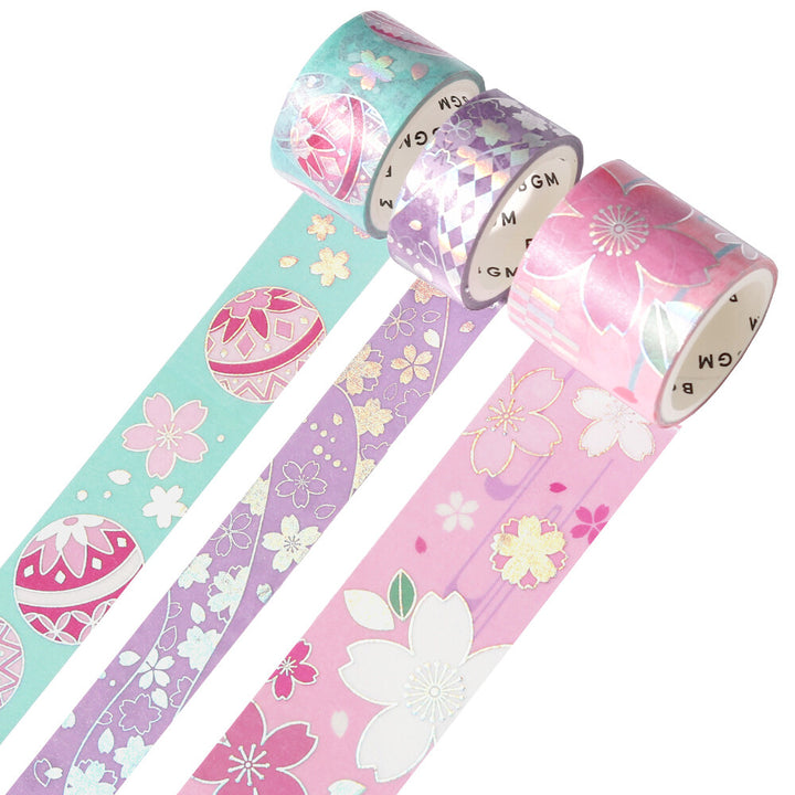 BGM Kimono Series Washi Tape Sets Vol. 2 - Choose from 4 Designs