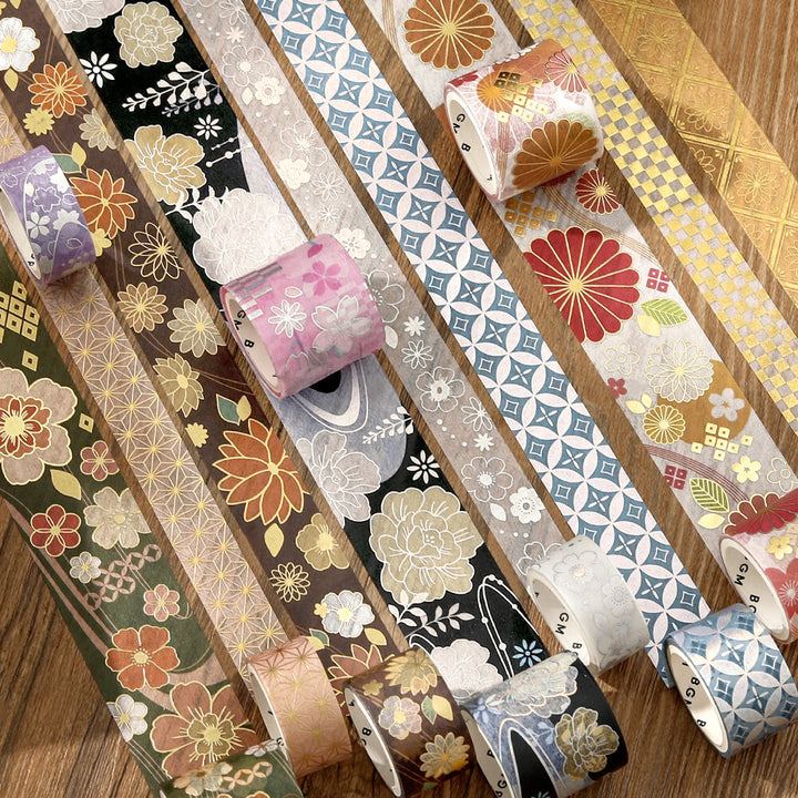 BGM Kimono Series Washi Tape Sets Vol. 2 - Choose from 4 Designs