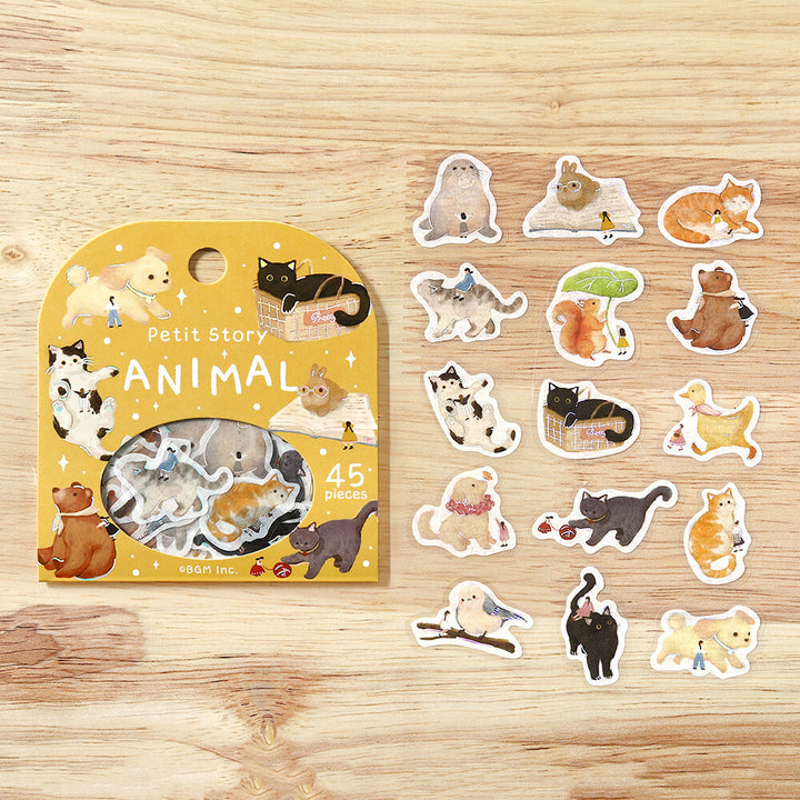 BGM Flake Stickers - Petit Story Series - Animals