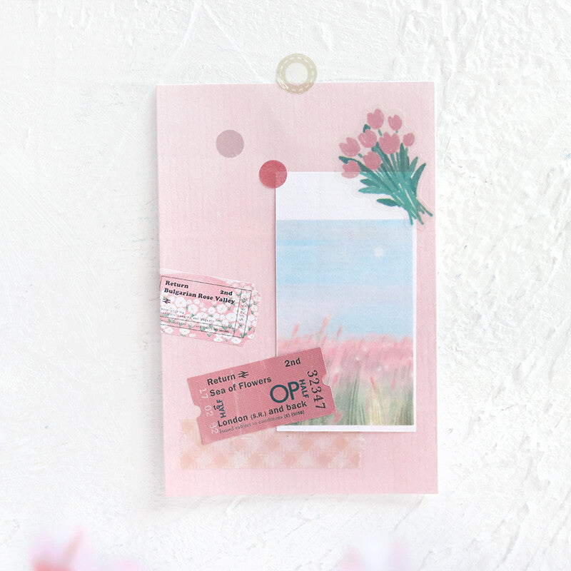 BGM Travel Diary Stickers - Flowers