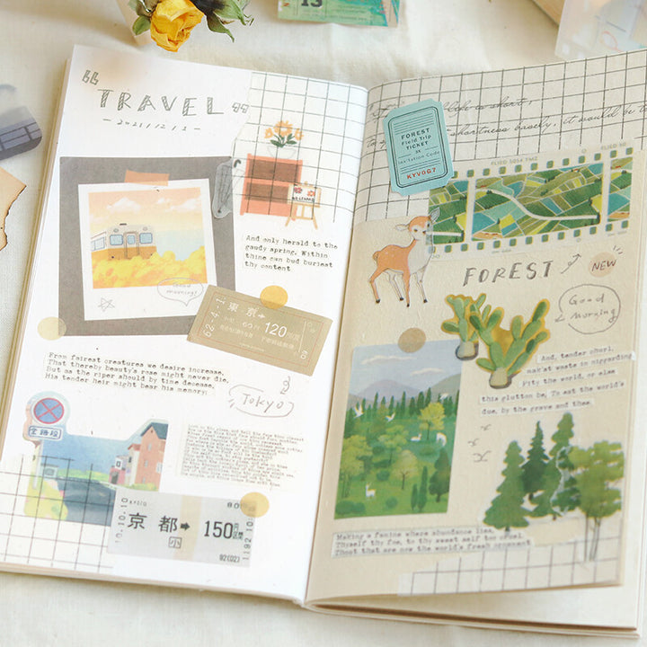 BGM Travel Diary Stickers - Forest