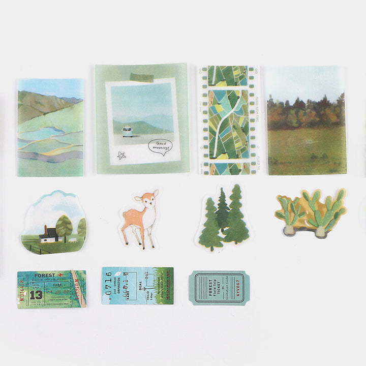 BGM Travel Diary Stickers - Forest