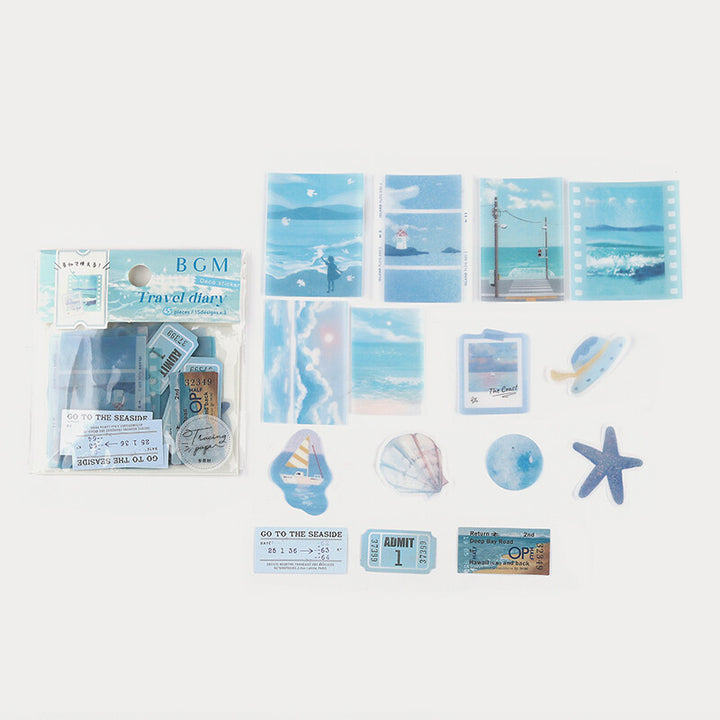 BGM Travel Diary Stickers - Ocean
